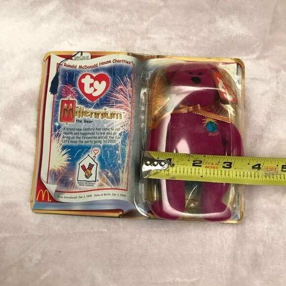 Collectible TY Millennium The Bear McDonald's Original Packaging McDonalds - Picture 10 of 12